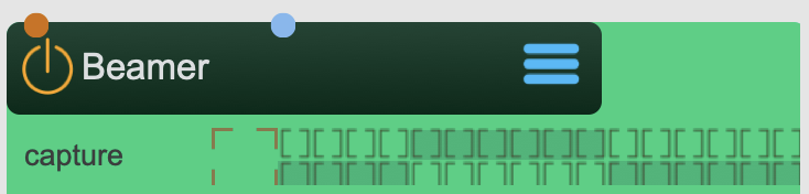 Capturing nodes render group interface