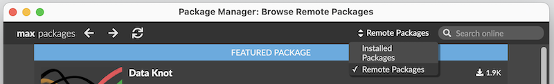 Max Package Manager
