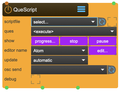 QueScript Node