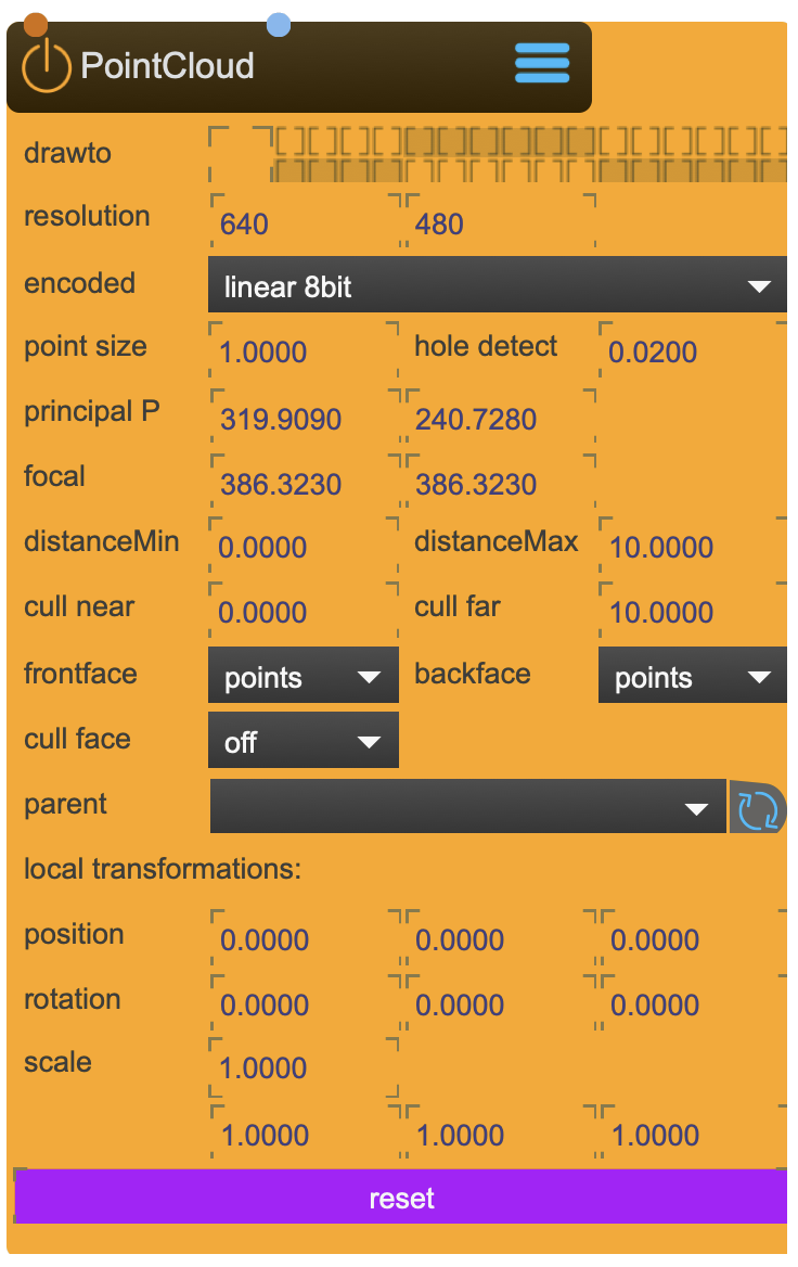 ShaderPointCloud Node