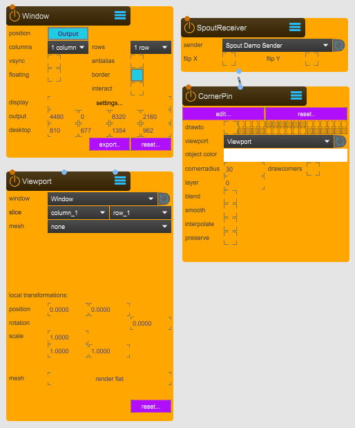 Wall projection SPARCK setup